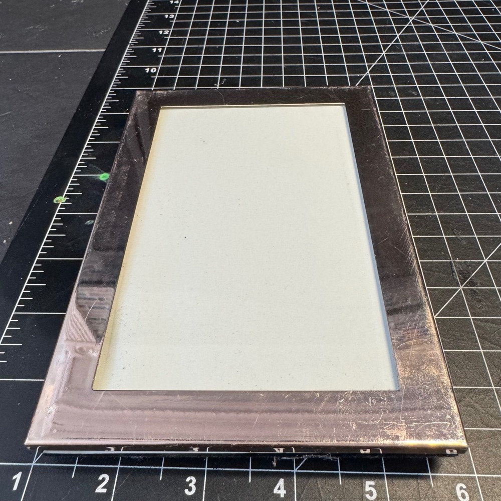 Malden International Designs Silver Metal 4x6 Picture Frame Tabletop Wall Mount